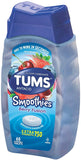 TUMS Smoothies Berry Fusion Extra Strength Antacid Chewable Tablets for Heartburn Relief, 60 Tablets